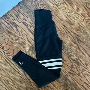 Bombshell Thigh High Leggings | Black, size XS